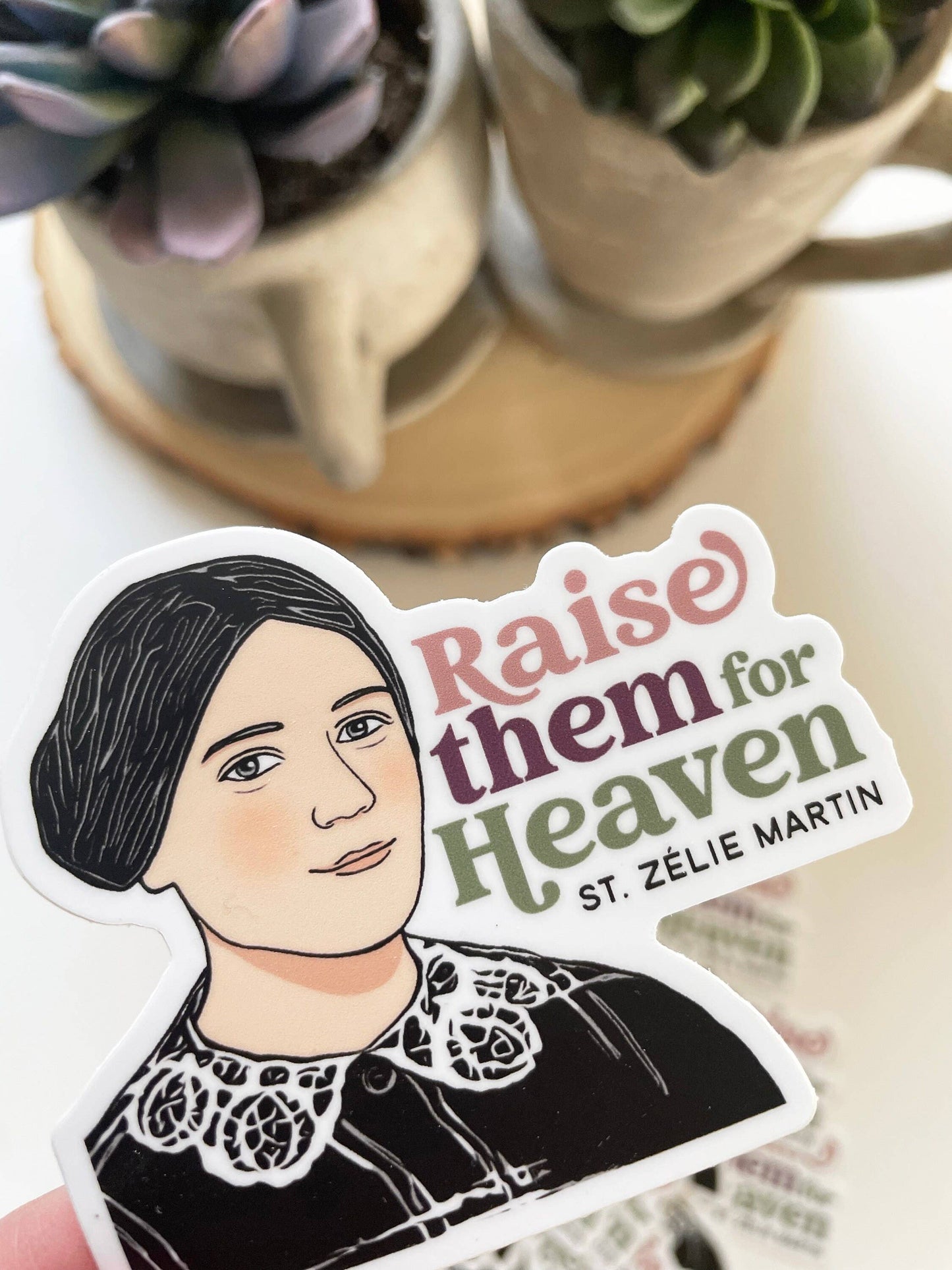 St. Zelie Martin Waterproof Catholic Sticker