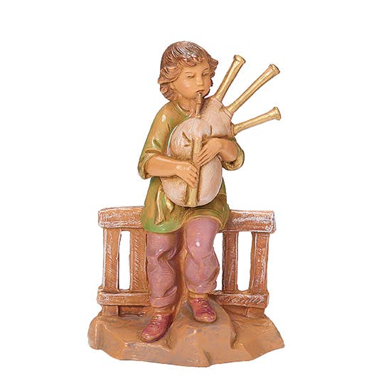 Fontanini 5" Scale Jonas Boy Bagpiper Nativity Figure