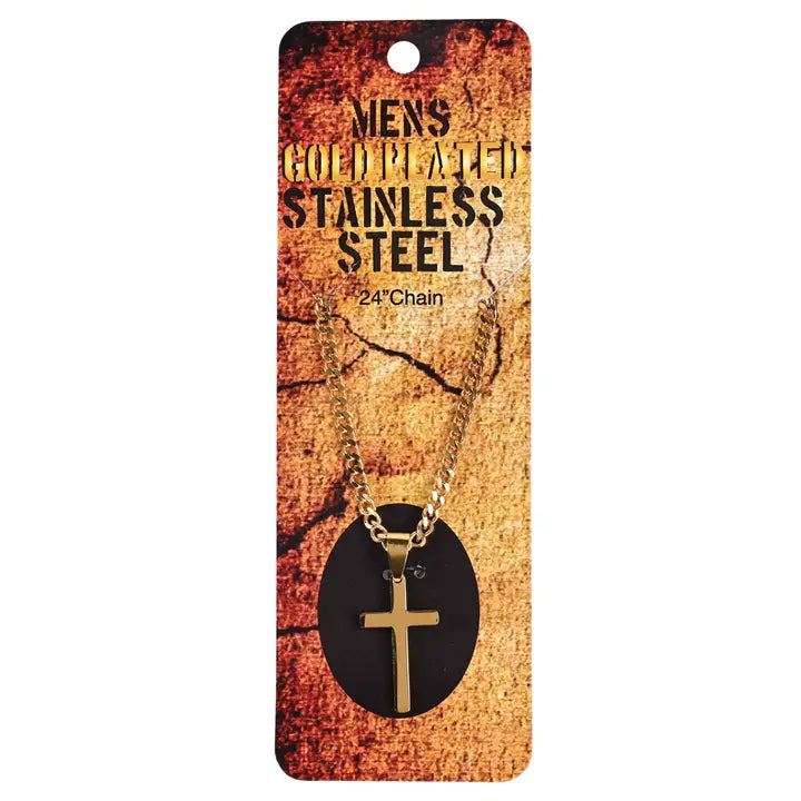 Gold Plated Cross Necklace