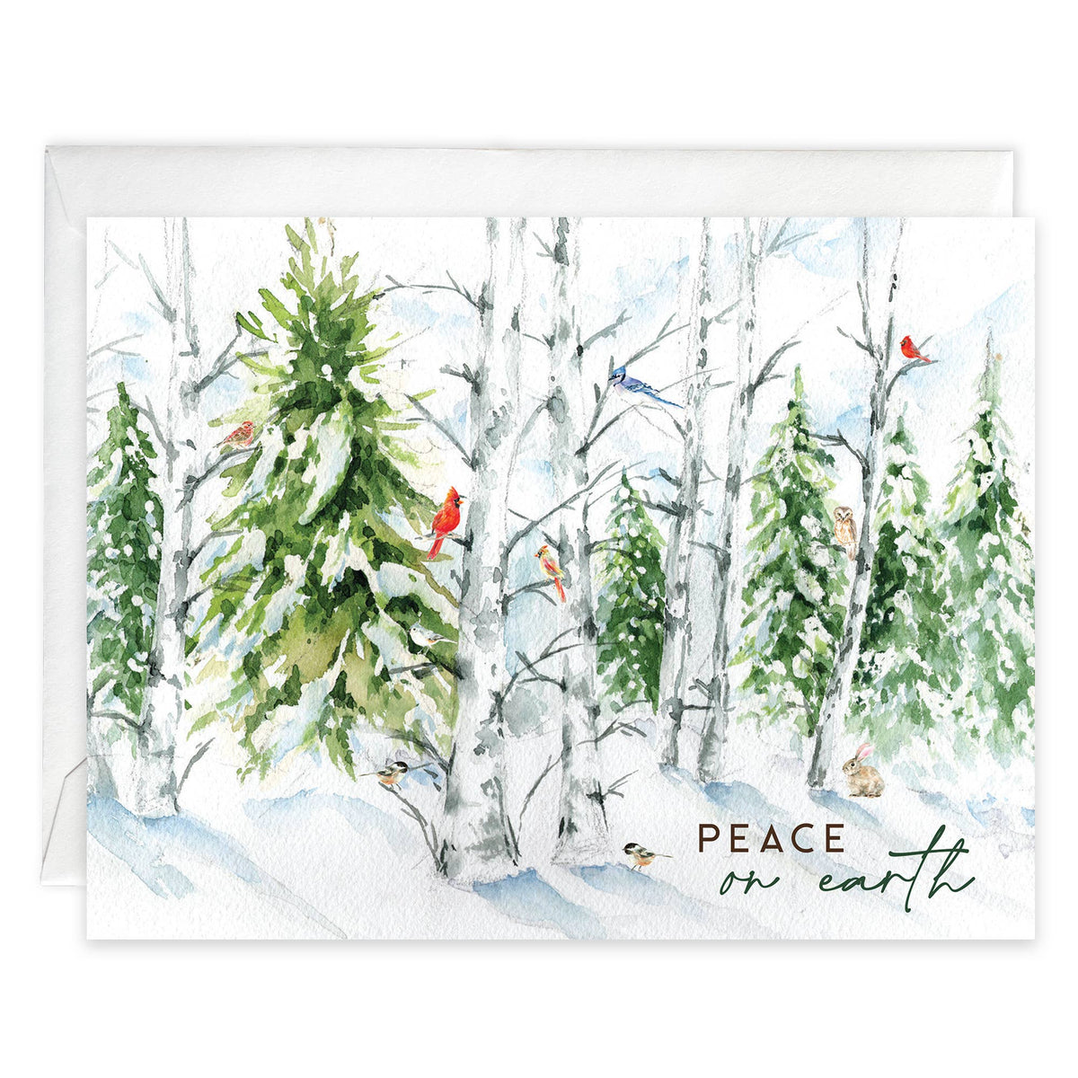 Box/Pack Christmas Card - Snowy Forest