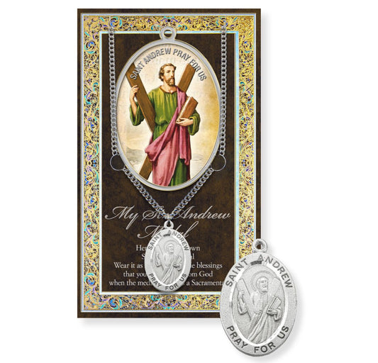 St. Andrew Pewter Medal Necklace