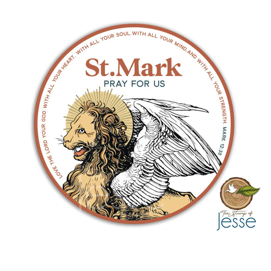 St. Mark Symbol Waterproof Catholic Sticker