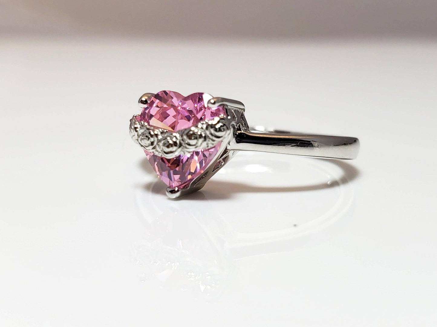 Adjustable Immaculate Heart Ring
