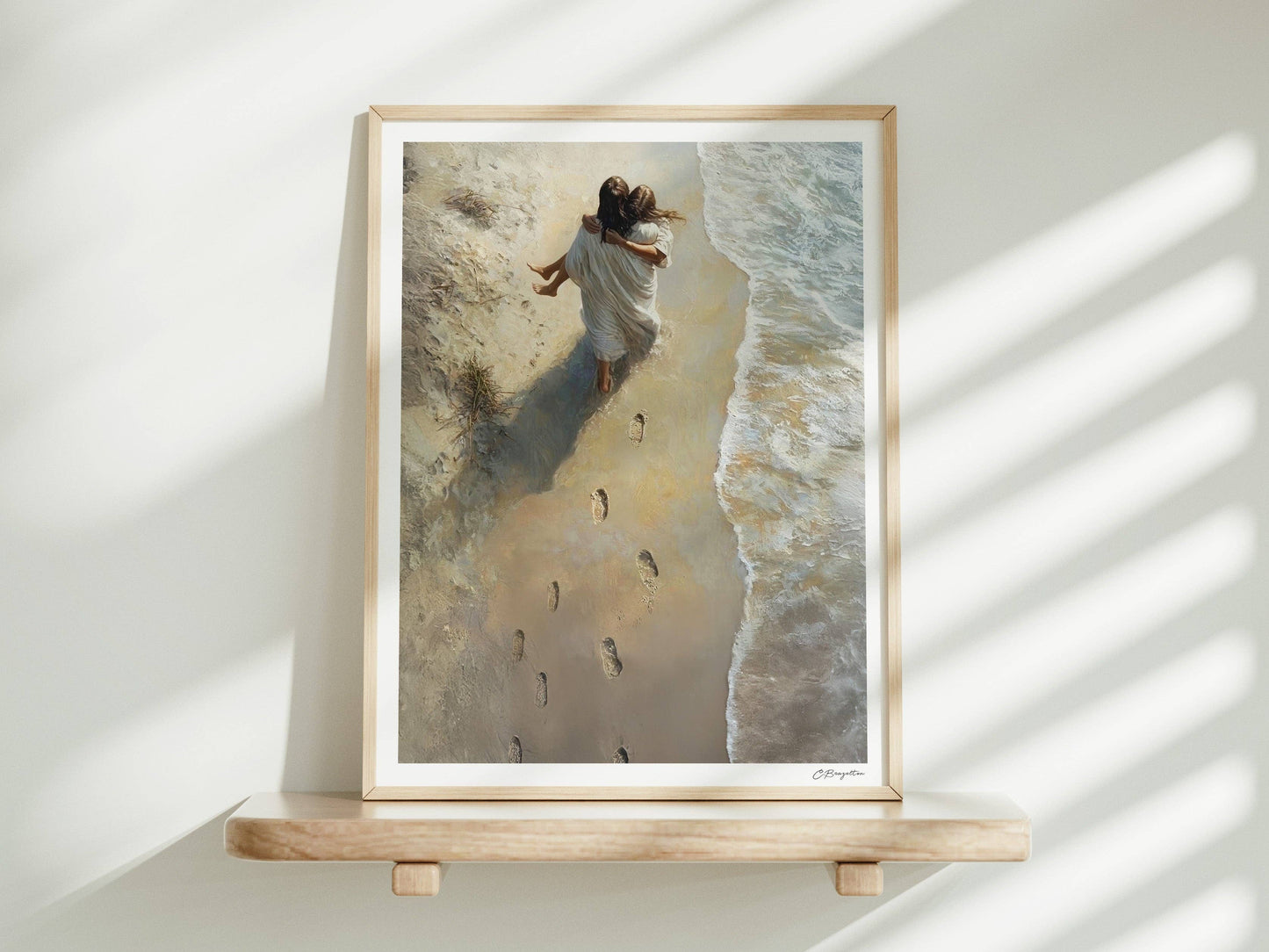 He Carried Me | Signed Handmade Art Print