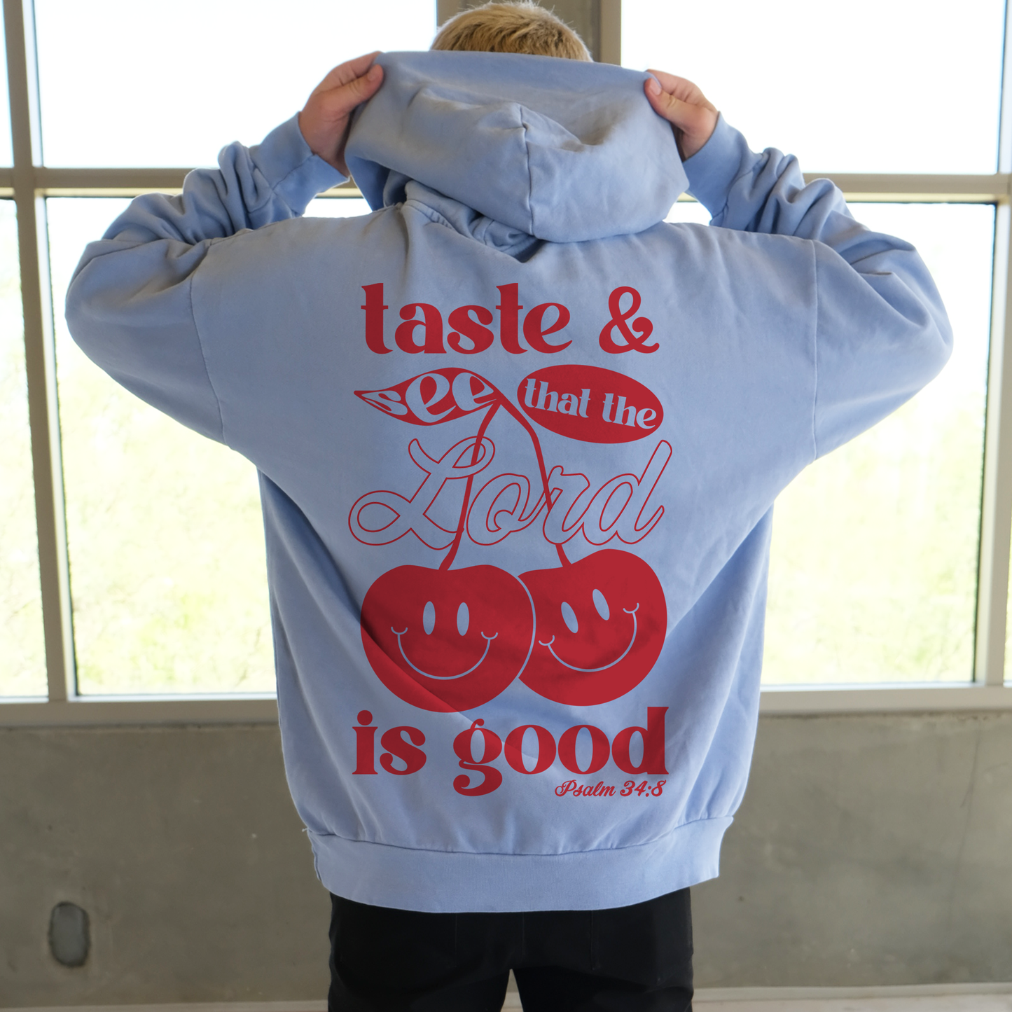 Taste and See Pullover Hoodie - Grape Ice