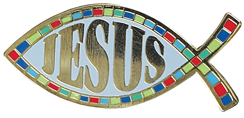 Jesus Fish Hard Enamel Pin
