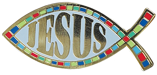 Jesus Fish Hard Enamel Pin