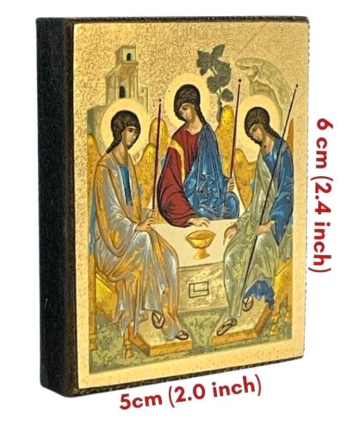 The Holy Trinity Silk Screen Icon Magnet