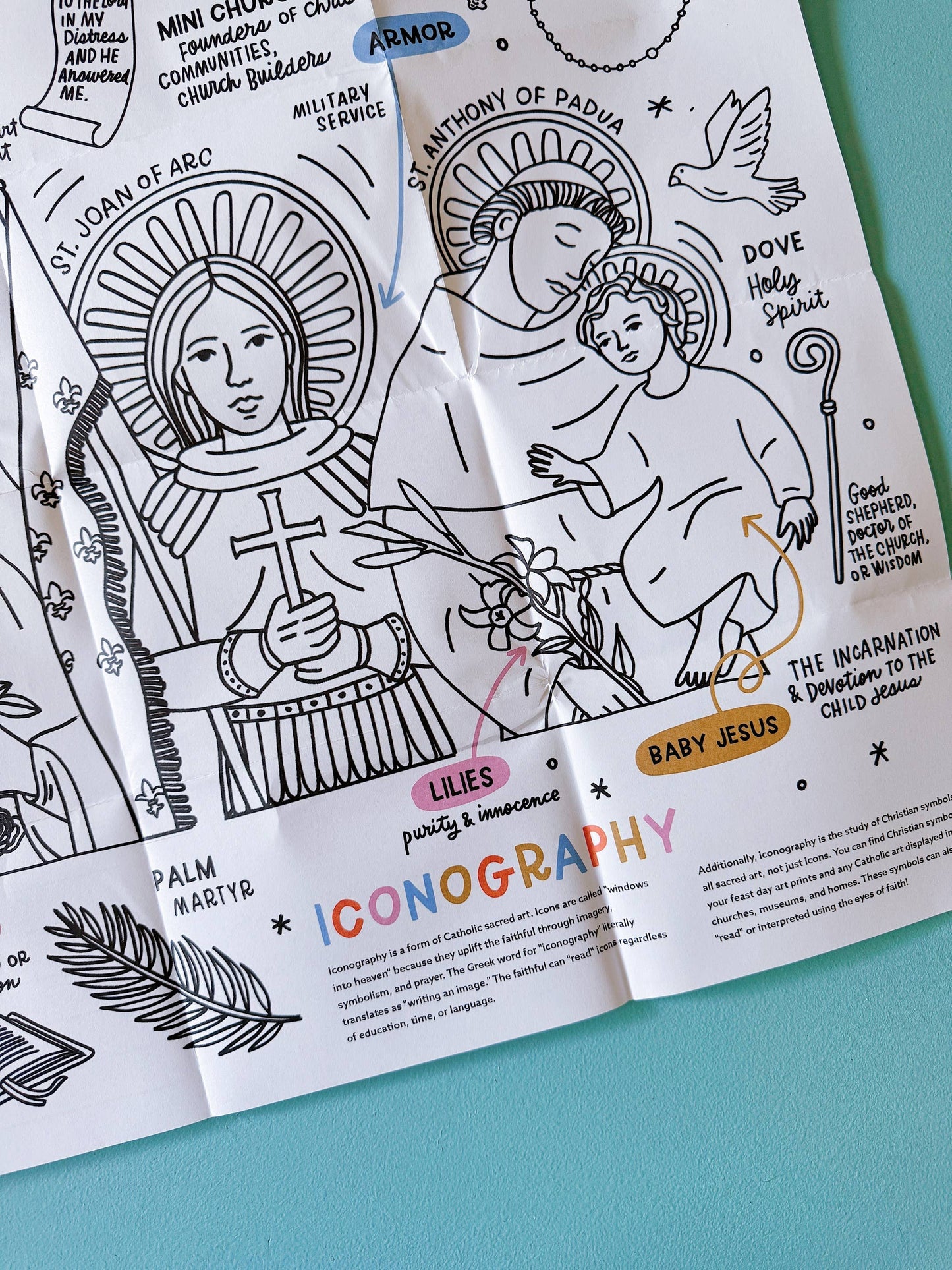 Iconography Jumbo Activity Sheet -Pack of 3