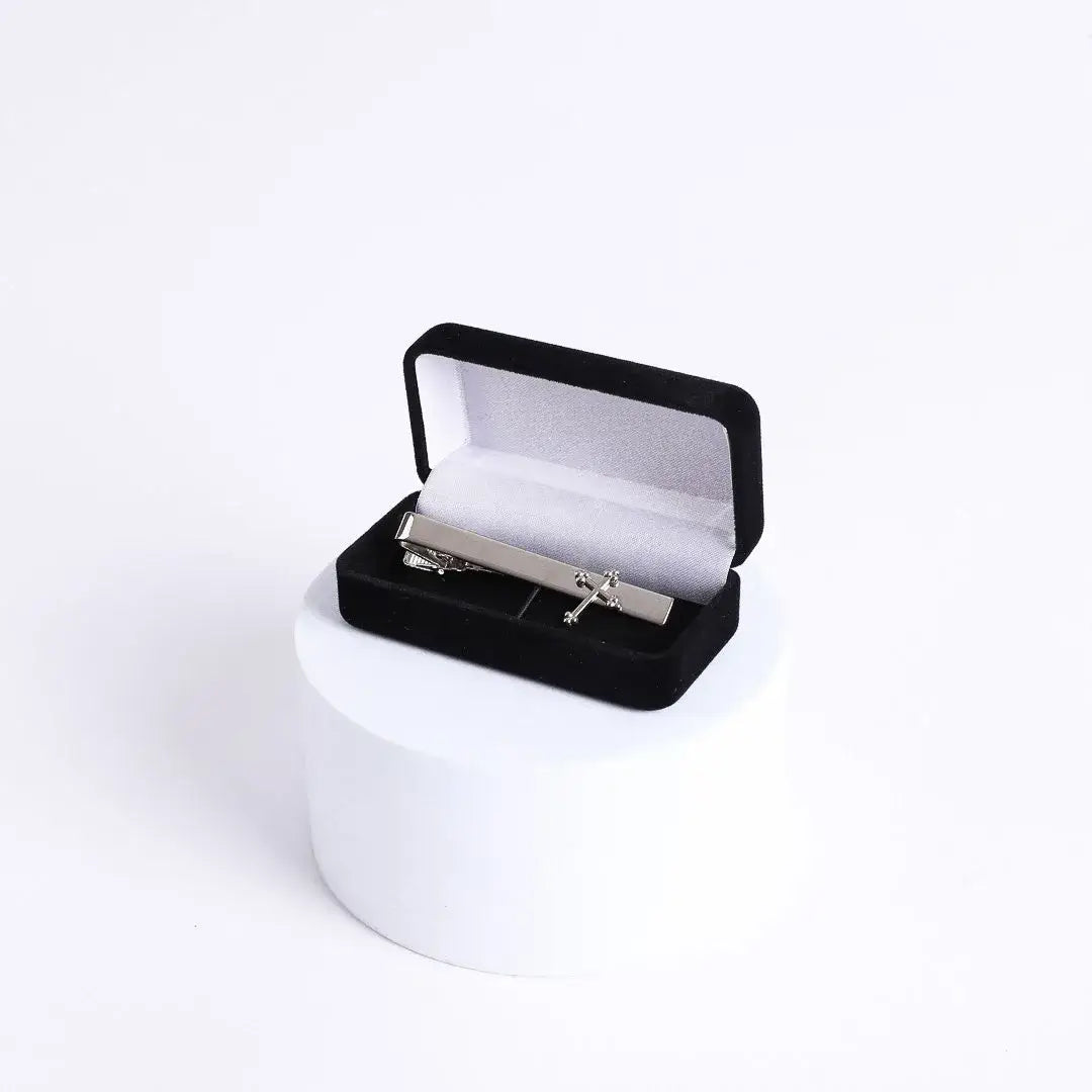 Tie Bar Cross Silver