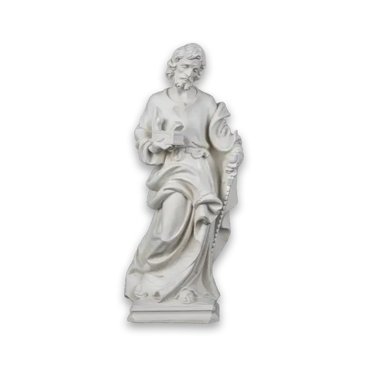 St. Joseph The Worker Statue (12") - White