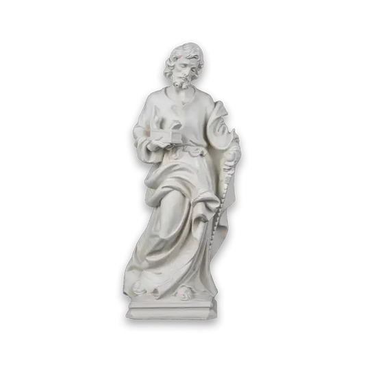 St. Joseph The Worker Statue (12") - White