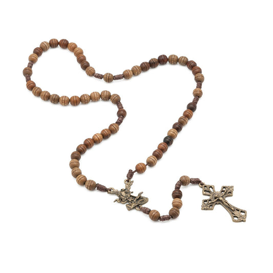 St. Michael Wooden Rosary
