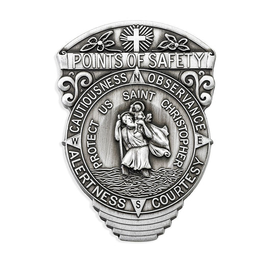 Saint Christopher Auto Visor Clip