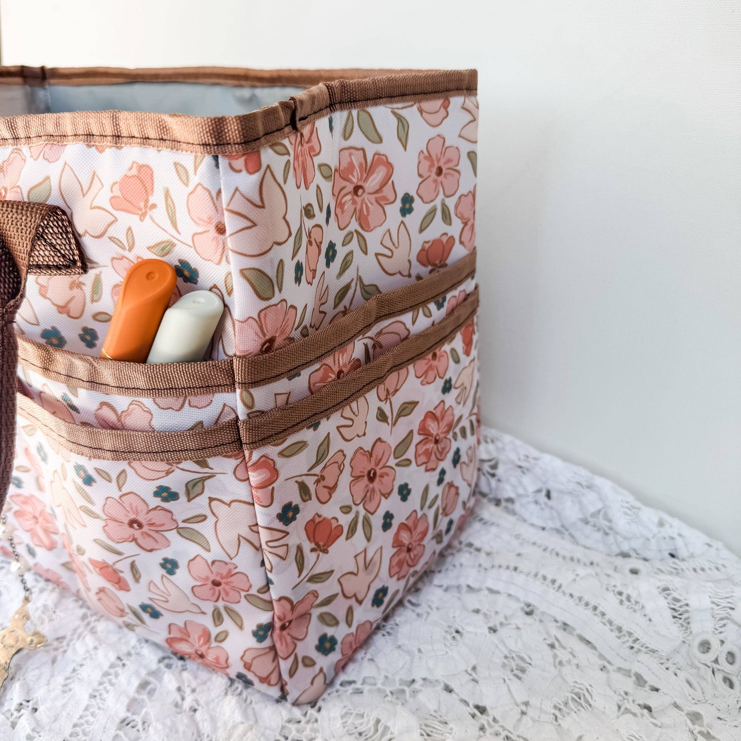 Catholic Prayer Caddy Tote