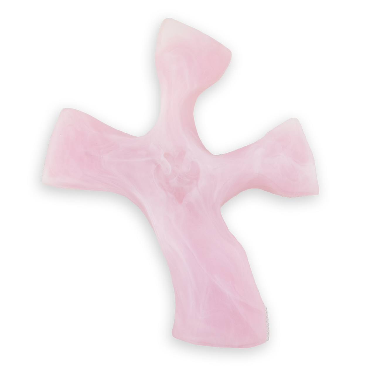 Rose Quartz Clinging Cross