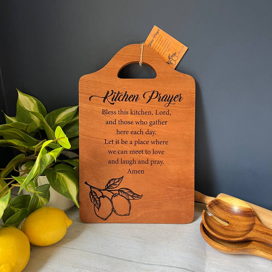 Kitchen Prayer Cutting Board