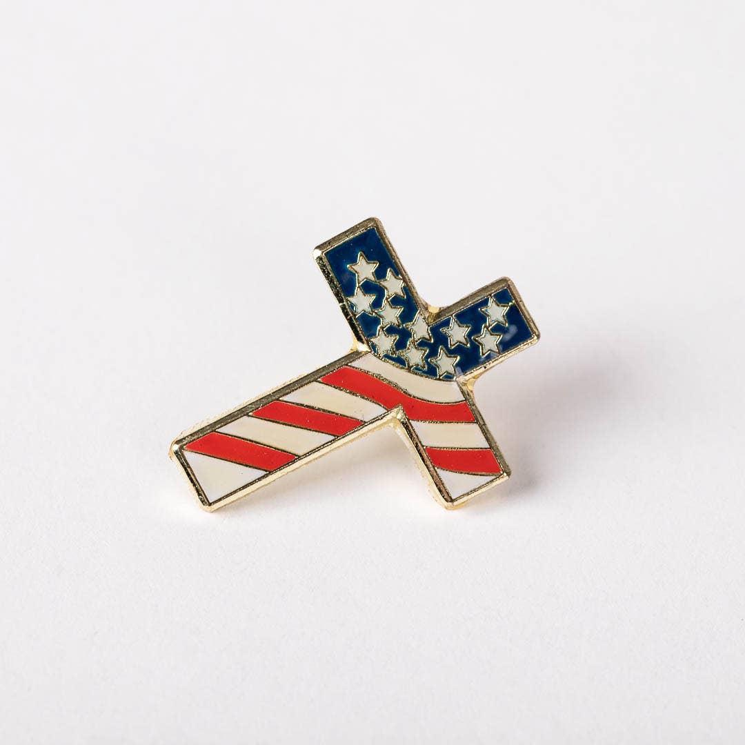 Lapel Pin Cross Of America - Pack of 6