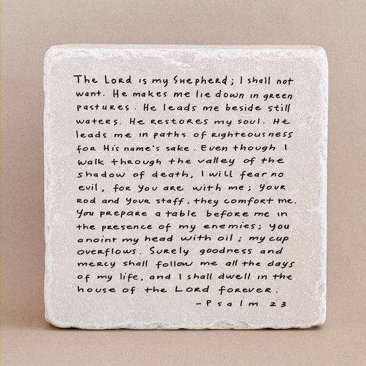699 | Psalm 23 Stone Block