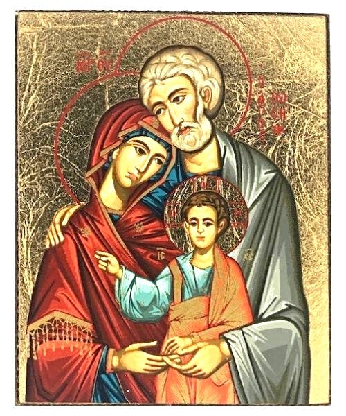The Holy Family Silk Screen Icon Magnet