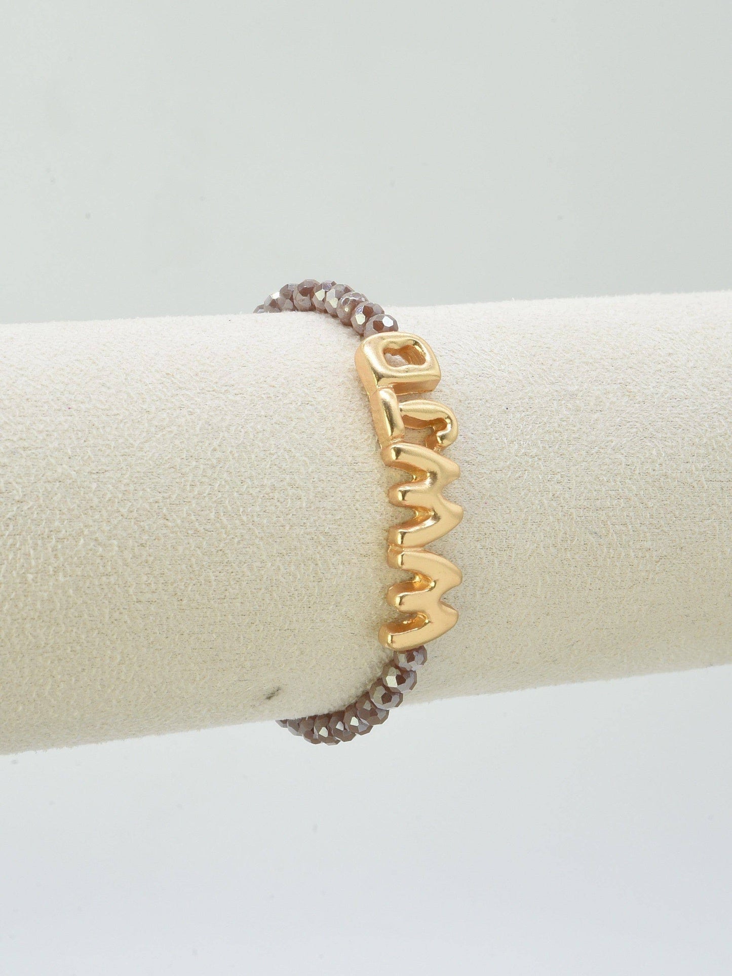 CB2309 WWJD Glass Bead Bracelet