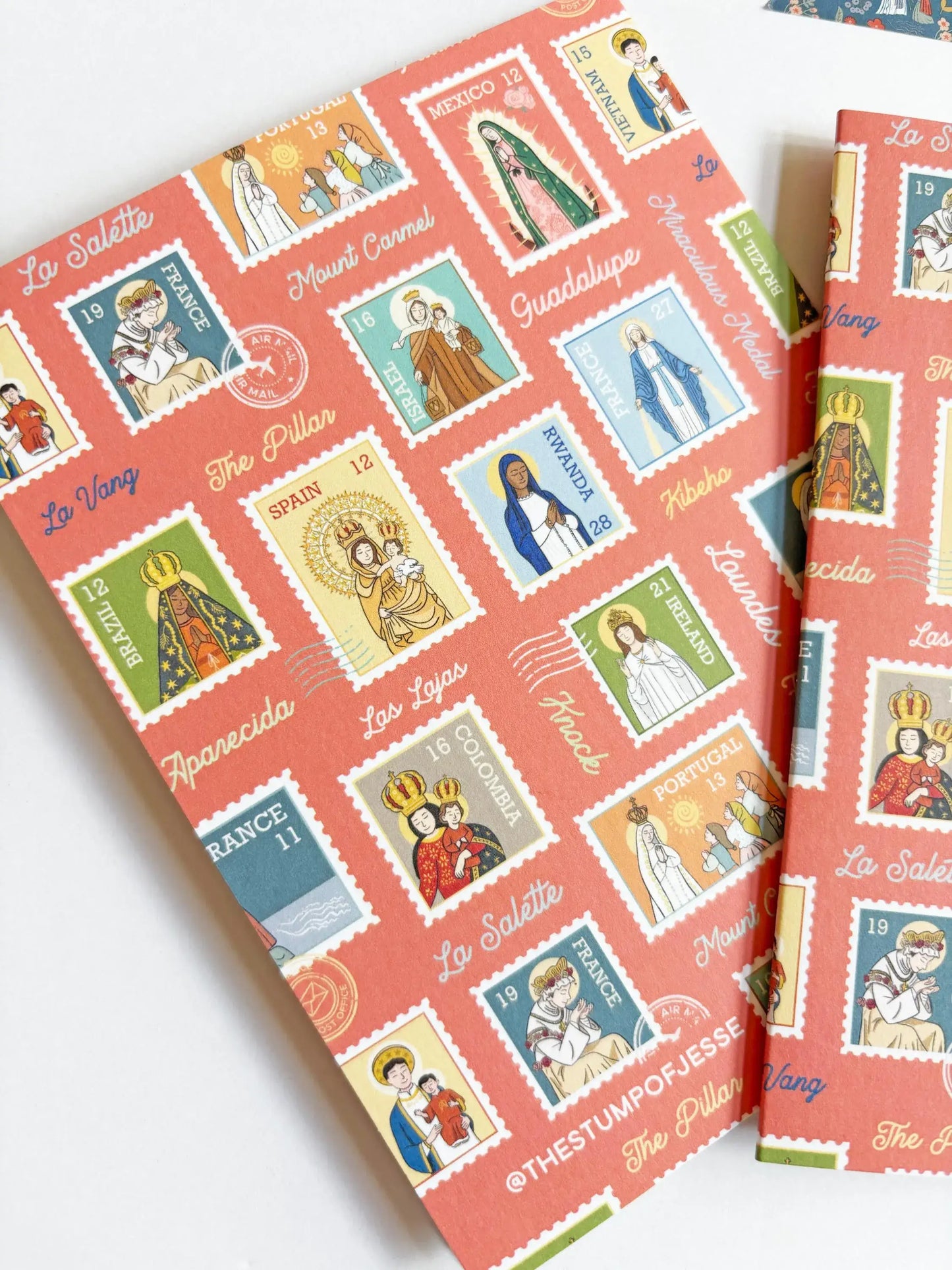 Ave Maria Post Red Greeting Card