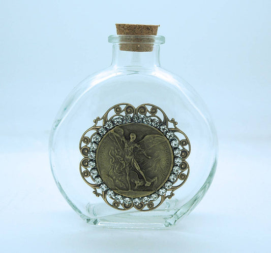 VHWB27 - Vintage St. Michael Holy Water Bottle