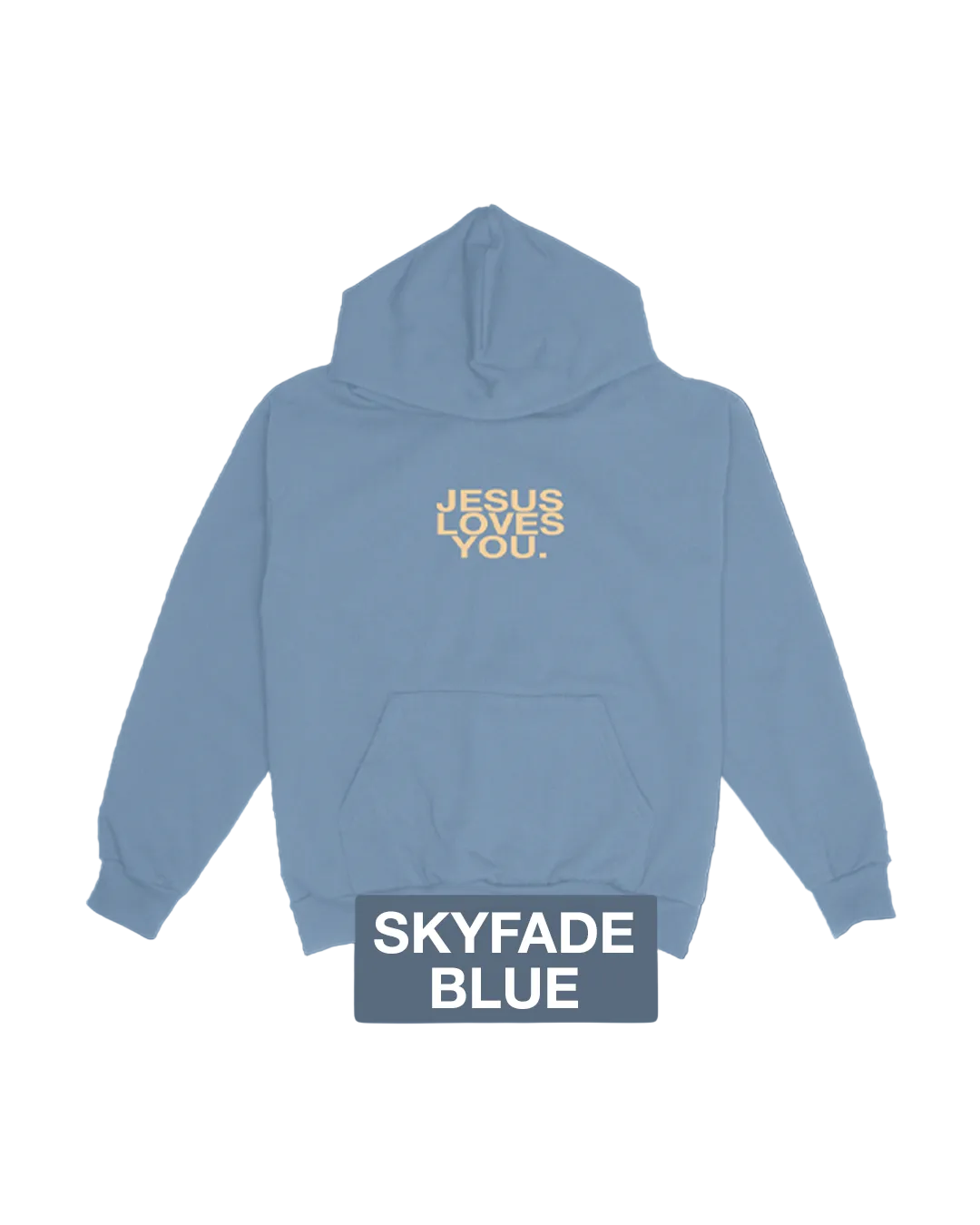 Jesus Loves You Skyfade Logo Hoodie