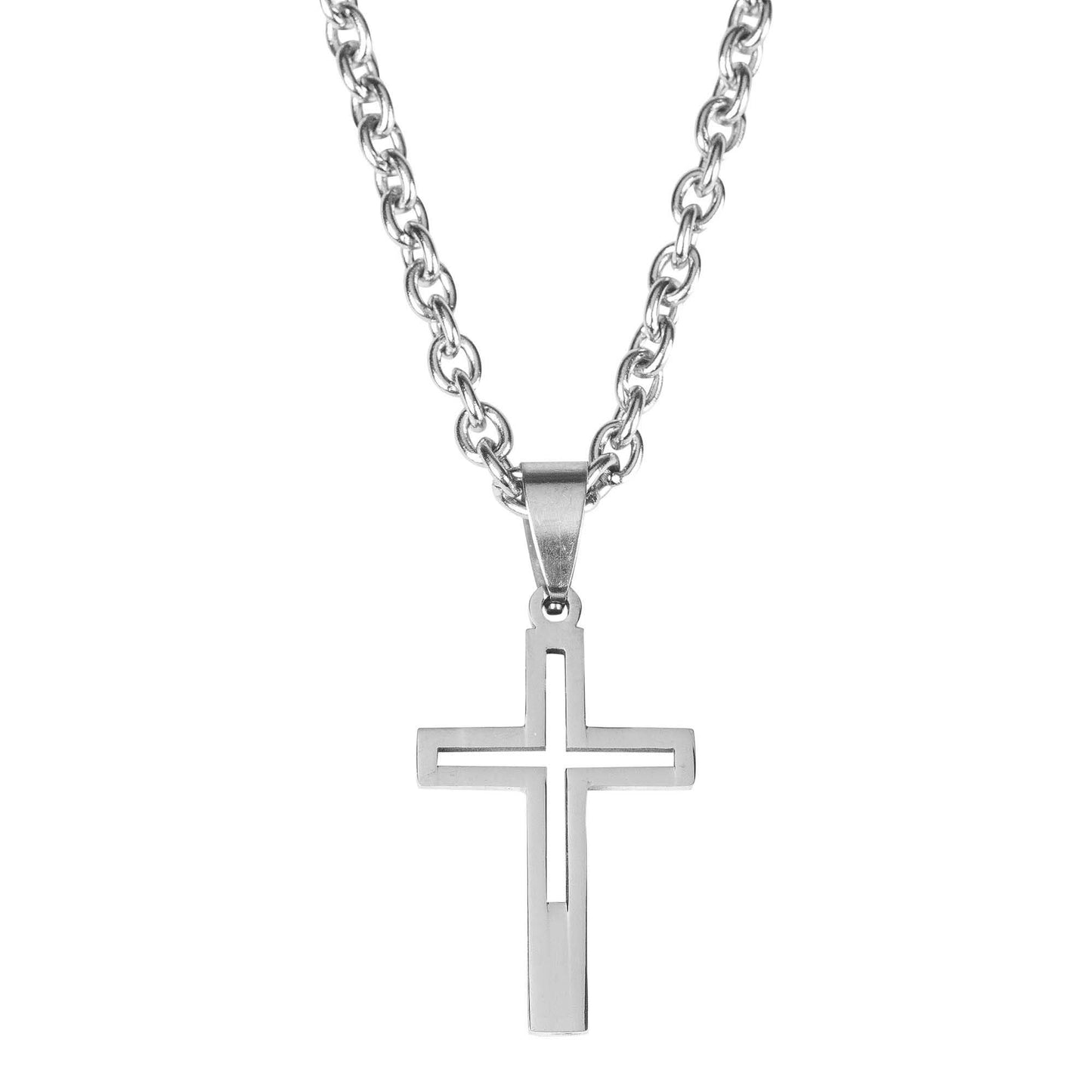 To My Grandson Cross Necklace