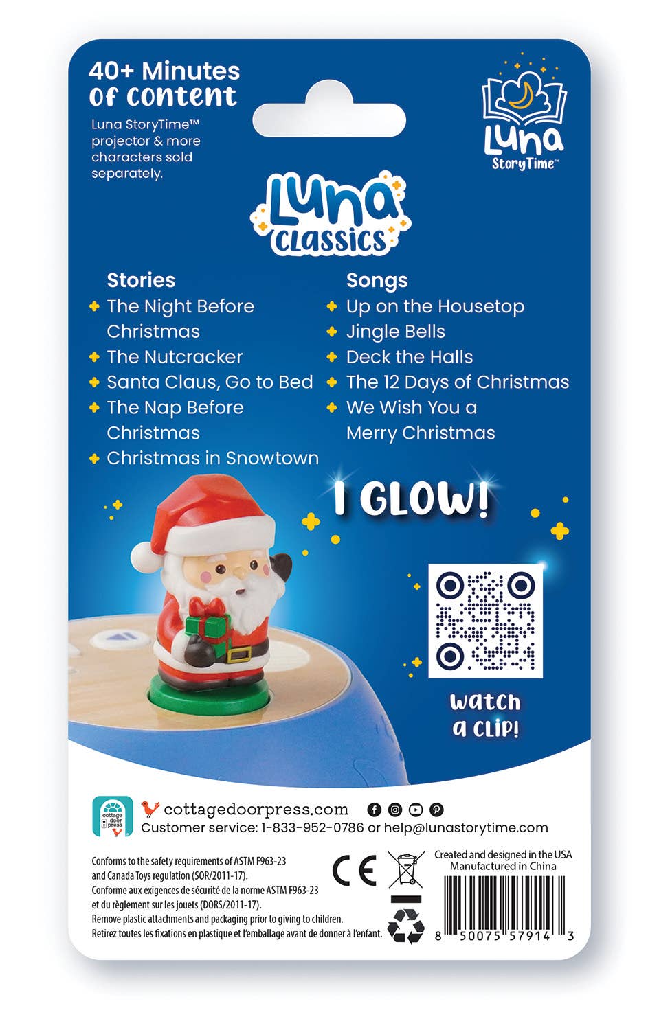 Christmas Santa Luna Figurine (Projector Sold Separately)