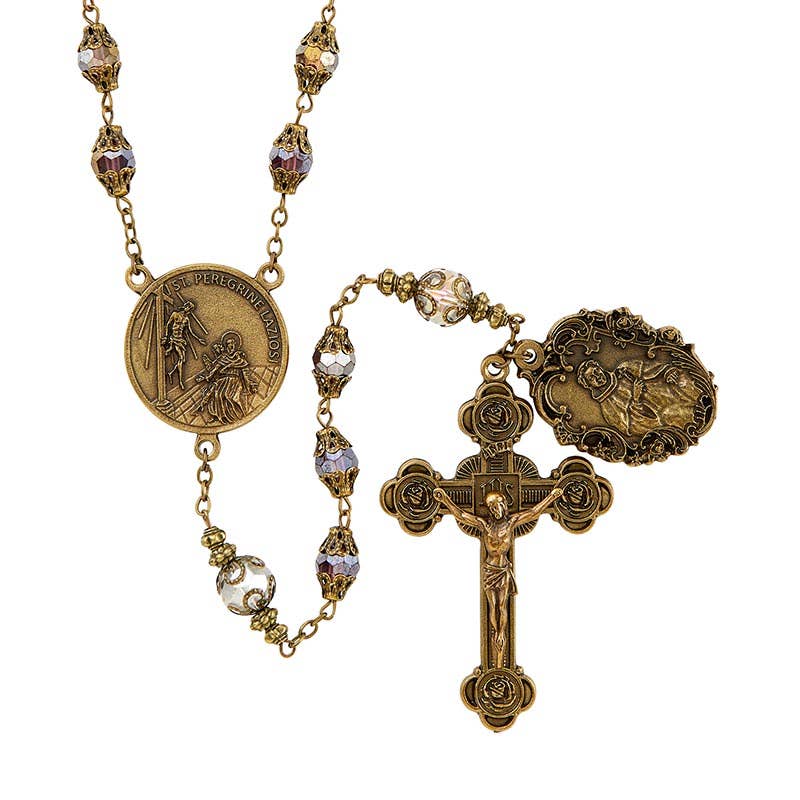 Vintage Rosary - St Peregrine