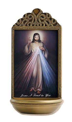 Ms 6" Div Mrcy Holy Water Font