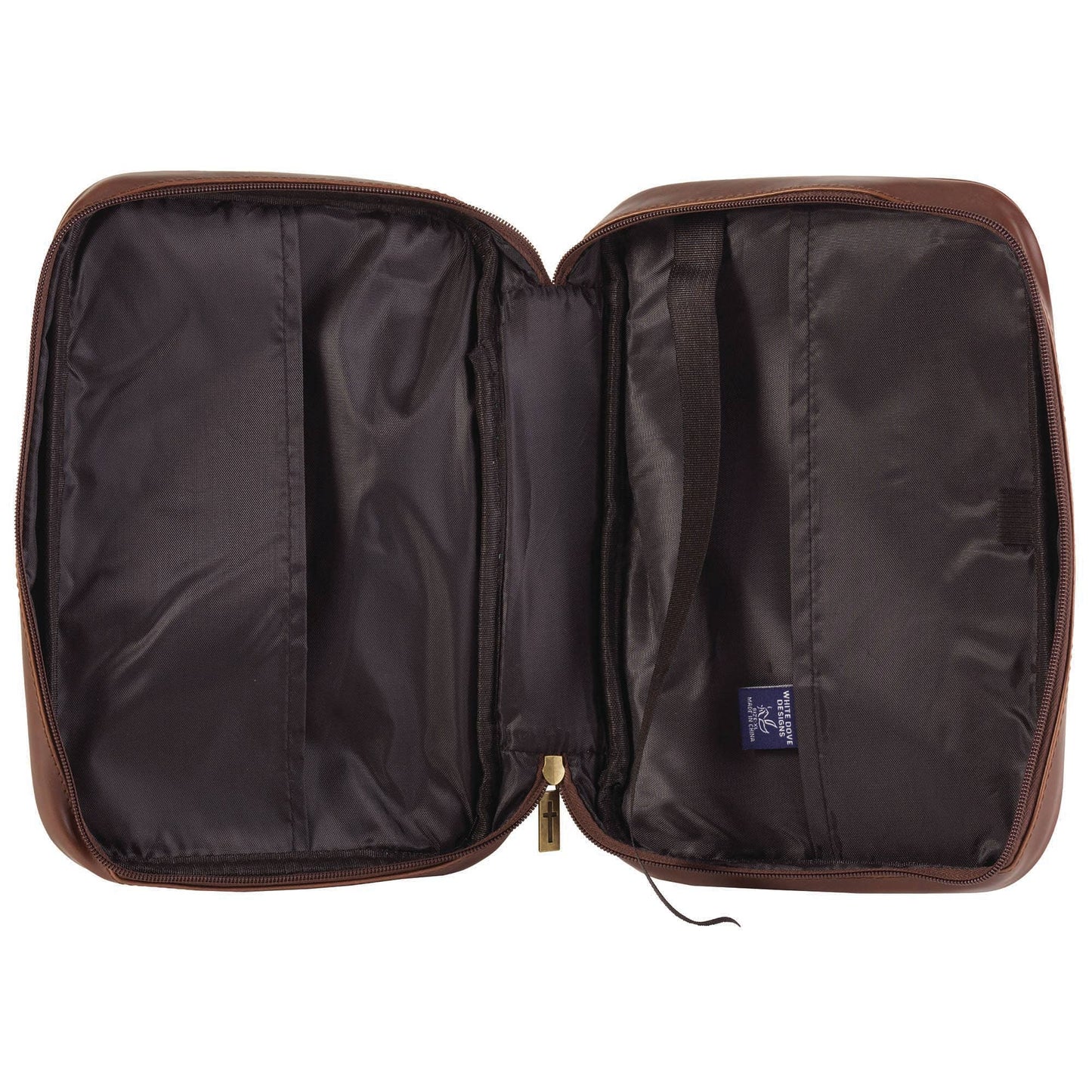 Distressed Brown Faux Leather Bible Cover