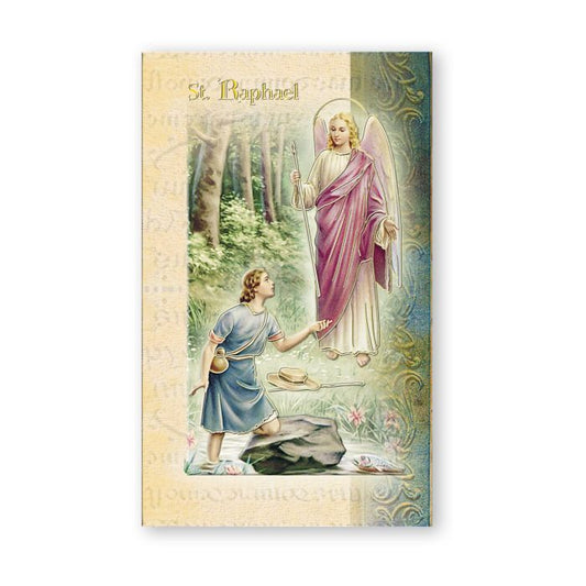 St. Raphael Biography Card
