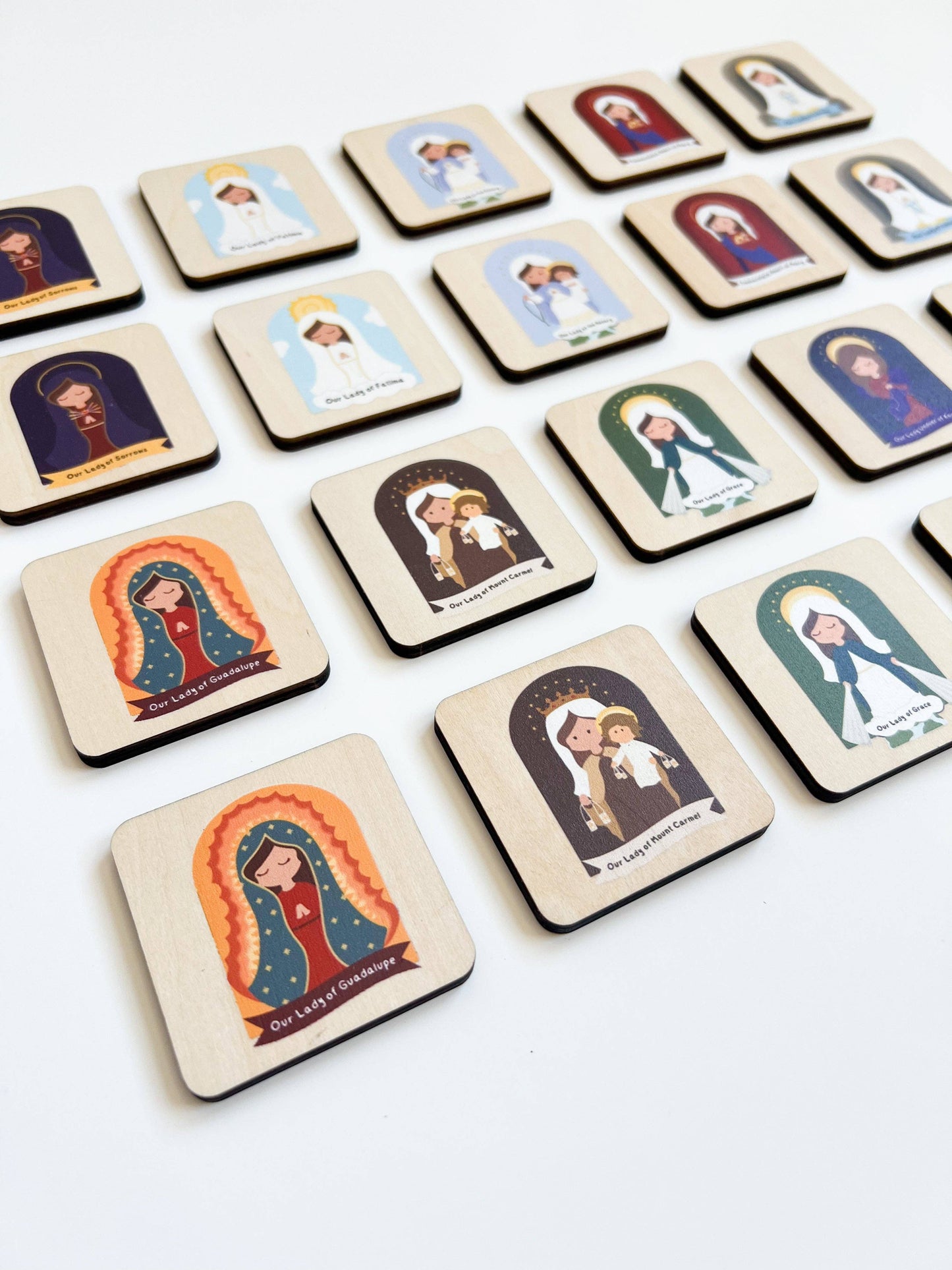 Mary Matching Wooden Game