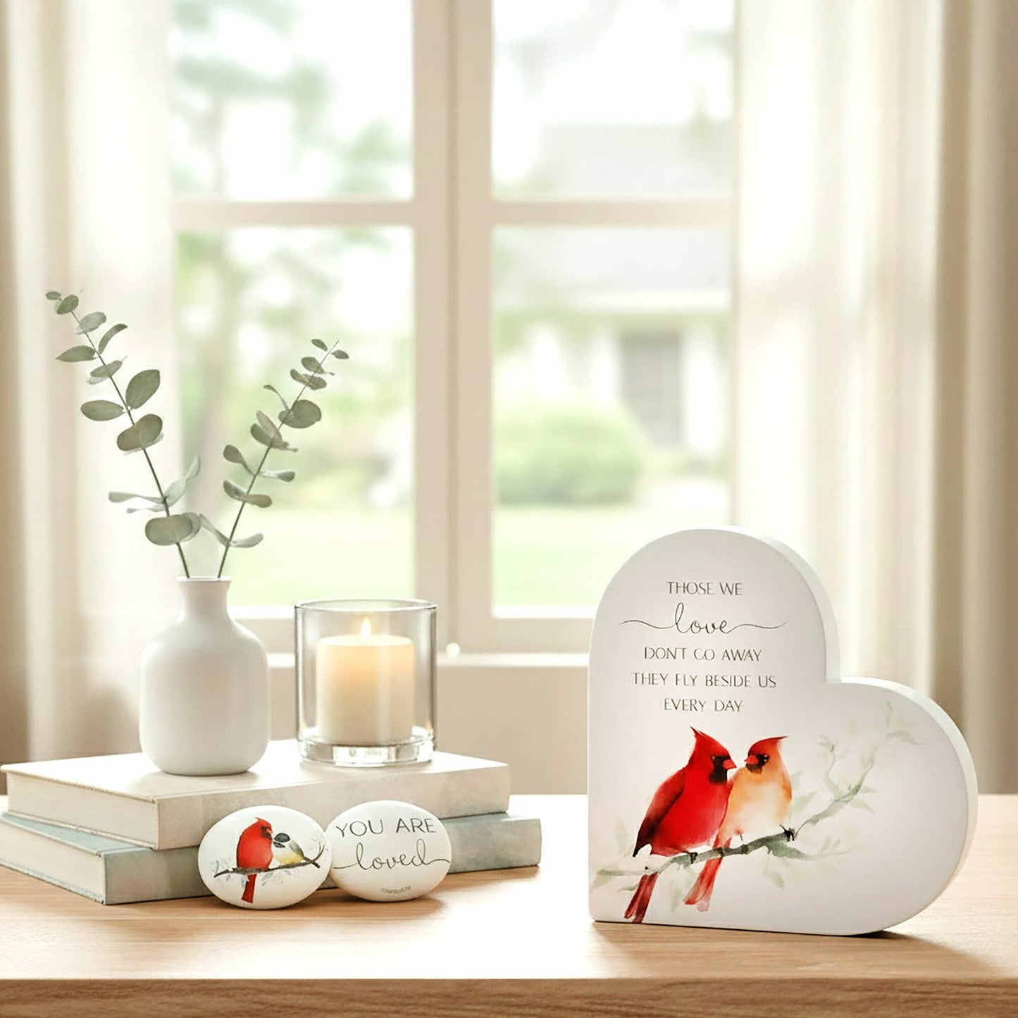Those We Love - 5" Ceramic Heart Plaque