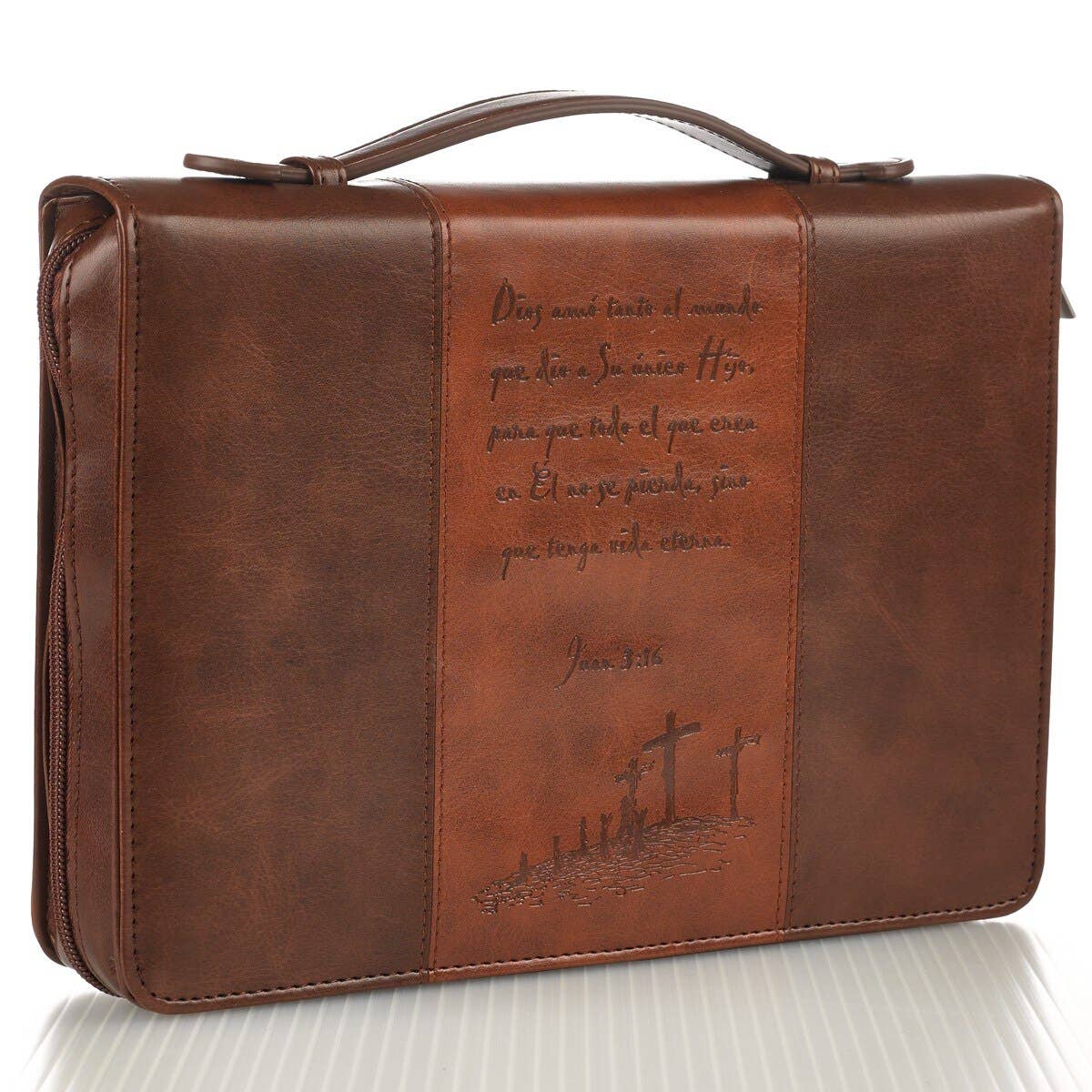 Bible Cover Brown Spanish John 3:16