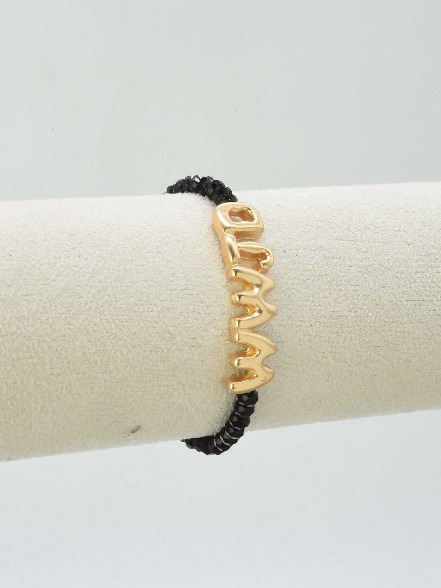 CB2309 WWJD Glass Bead Bracelet