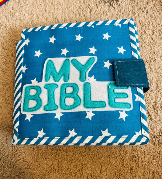 A Kids bible busy book, Interactive Kids Bible ,baptism gift