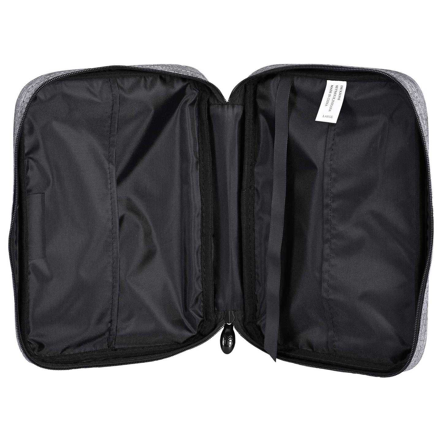 Bible Cover Heather Black Canvas Large