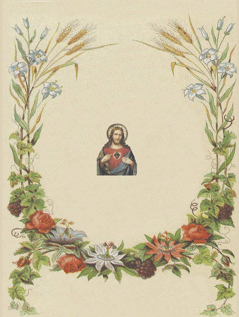 VINTAGE HEART Blessing Carrier Pouch BEHOLD THIS HEART