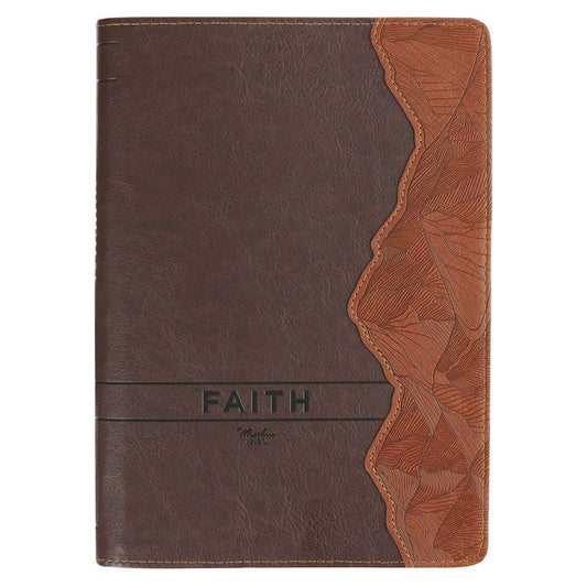 Zip Brown Faith Mountains Zip Journal