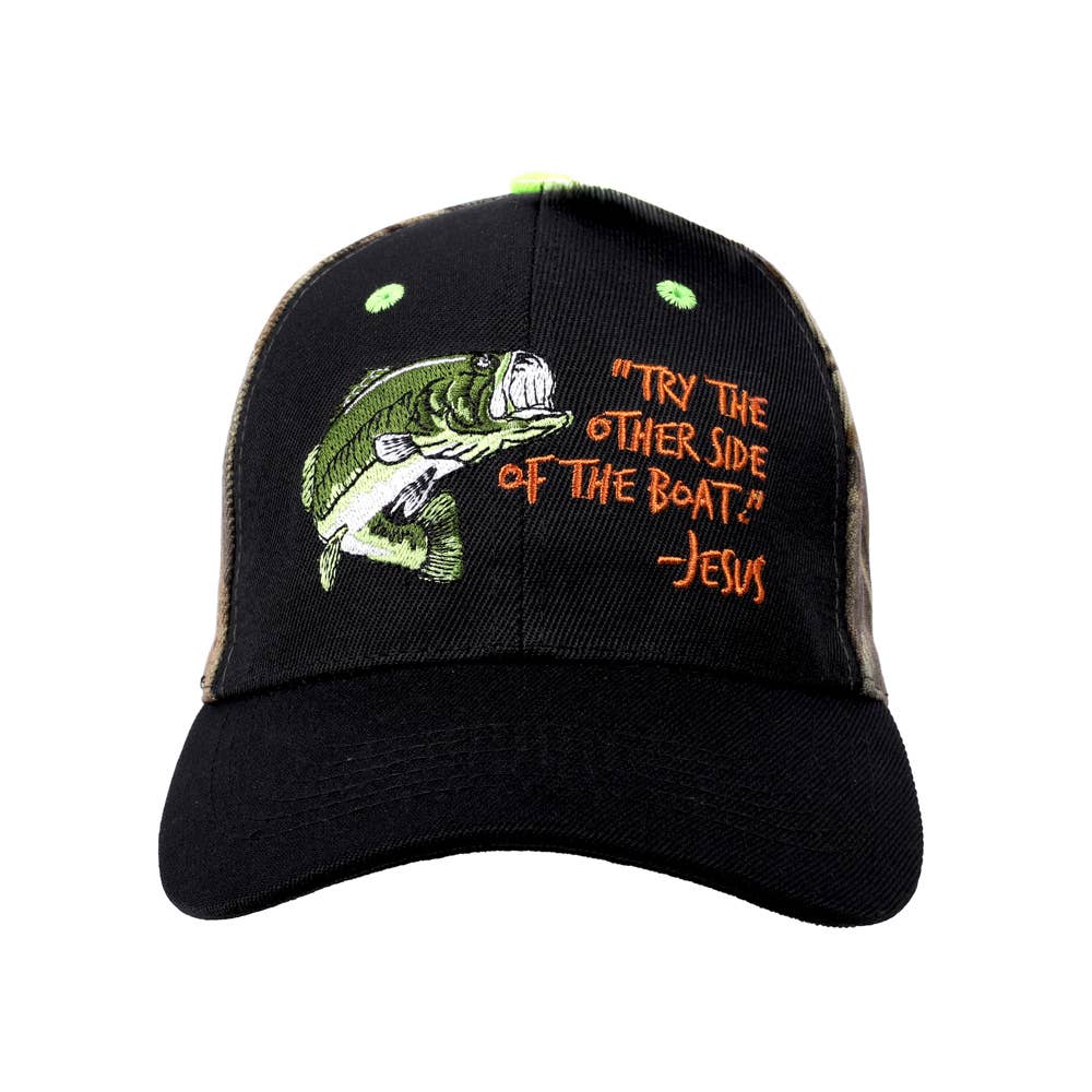 Fisher of Men Cap - Black and Camo