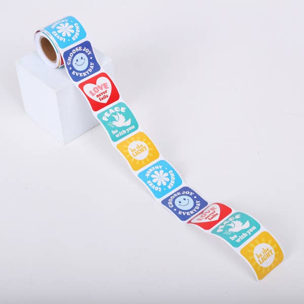 Sticker Christian Sayings Roll 100 Ct
