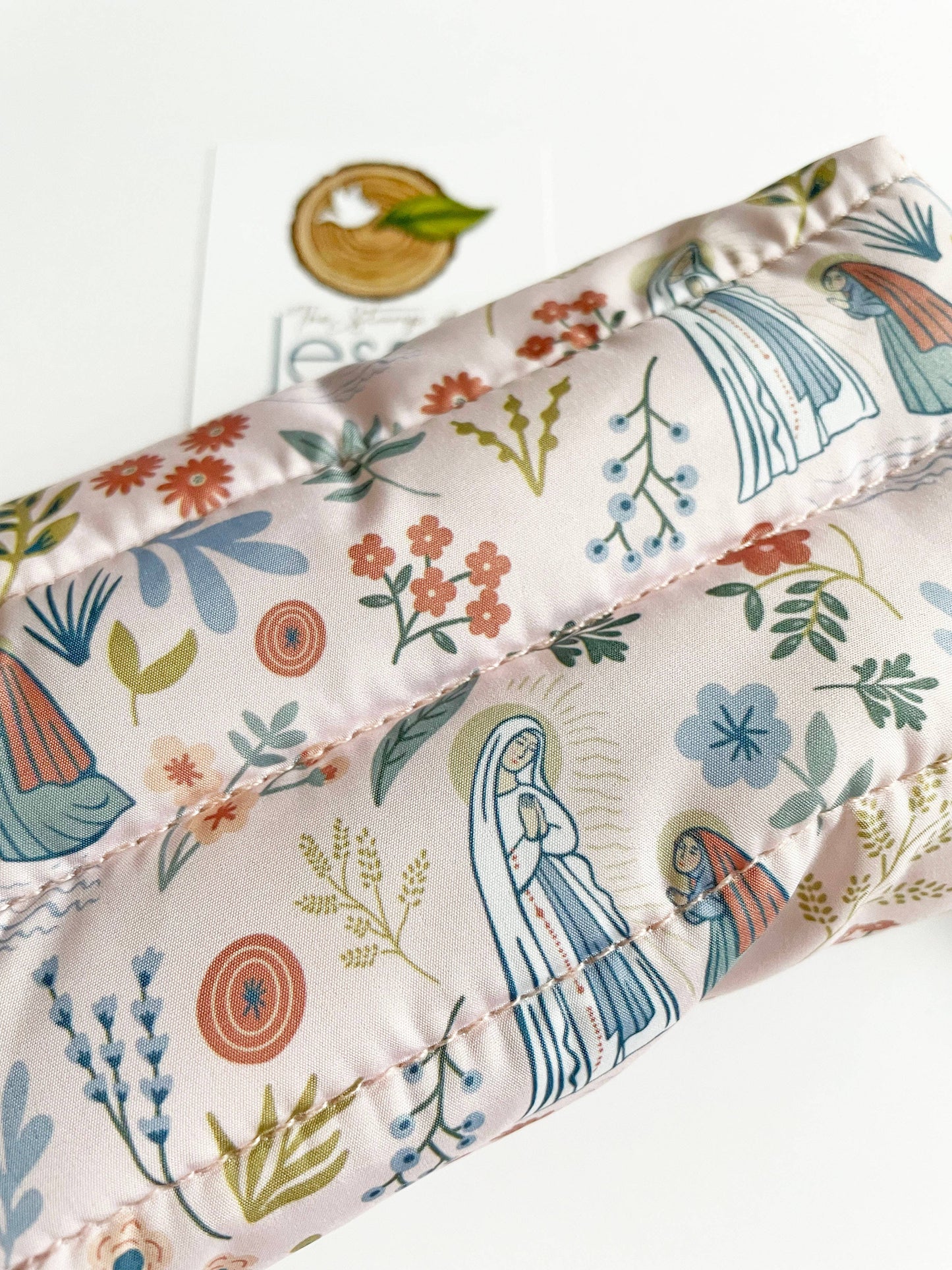 Our Lady of Lourdes Waterproof Puffer Pouch