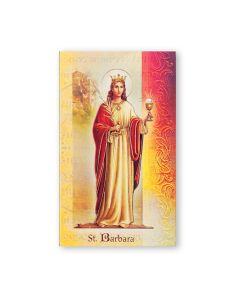 St. Barbara Biography Card