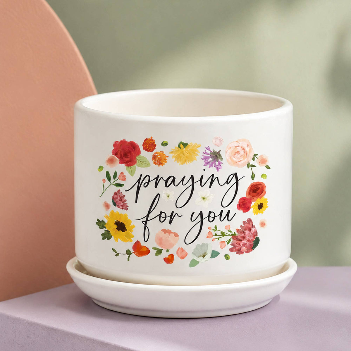 LCP Planter Floral Praying For You