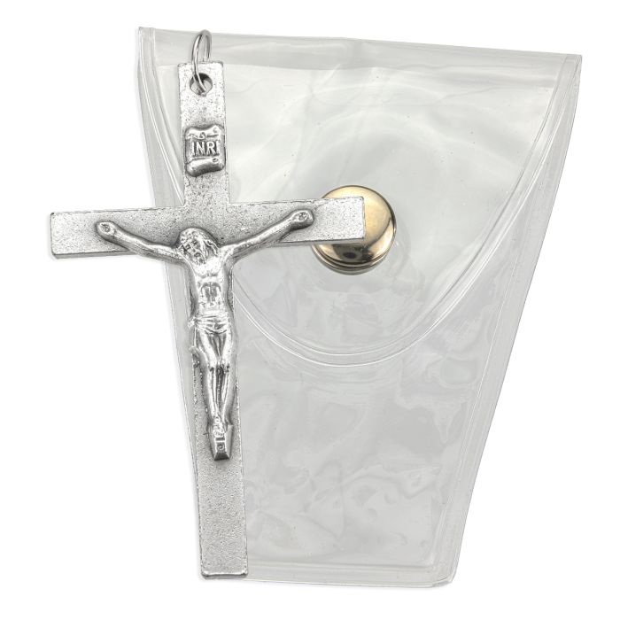 Antiqued Silver Oxidized Crucifix
