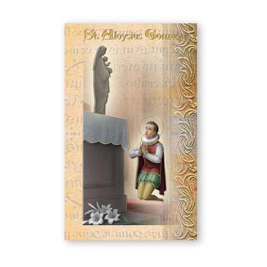St. Aloysius Gonzaga Biography Card