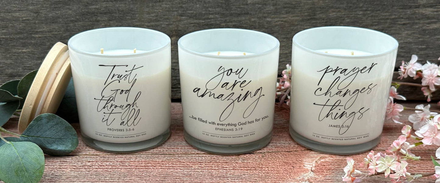LCP Soy Candle Prayer Changes Things